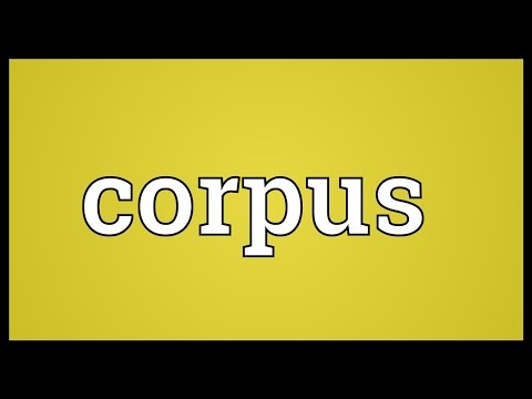 Corpus Meaning