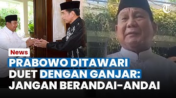 Ditanya soal Cawapres Ganjar, Prabowo Jawab Sambil Tersenyum: Saya Juga Capres, Partai Saya Kuat