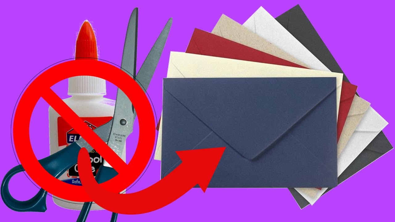 How To Make A Paper Envelope Without Glue And Scissors