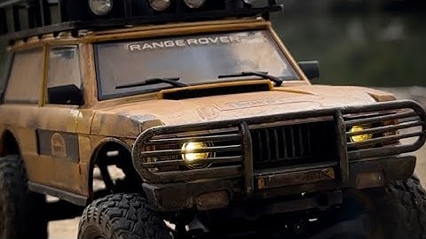 1:24 Scale Range Rover Classic Camel Trophy | FMS FCX24M Weathered Mod by @fairrc