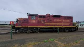 Fort Bragg Skunk Train EMD GP9 Locomotive 65 on the Move