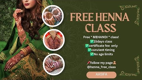 Free Mehandi Class 07||with certificate|| Basic elements to Advanced||