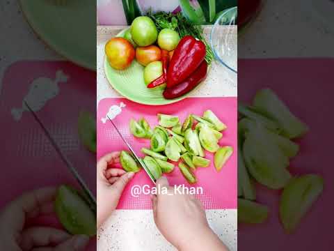 САЛАТ ИЗ ЗЕЛЕНЫХ ПОМИДОРОВ