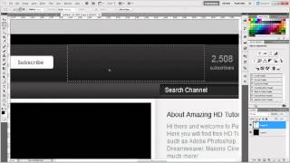Photoshop Tutorial: How to make a custom YouTube layout!