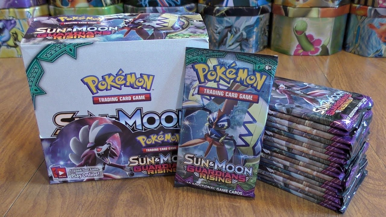 guardians rising booster box Sun & Moon Pack fresh tactics Guardians Rising Booster Box Opening