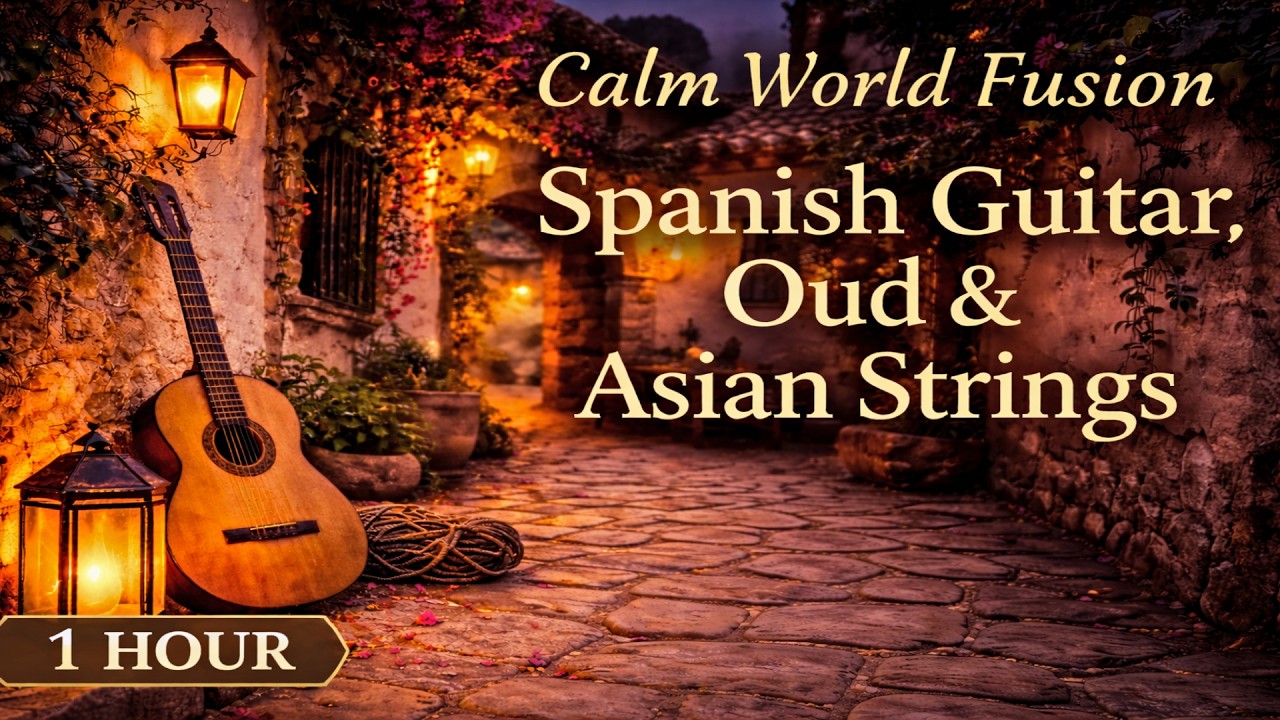 Where Strings Meet Silence – Calm Spanish & Eastern Fusion 1 Hour