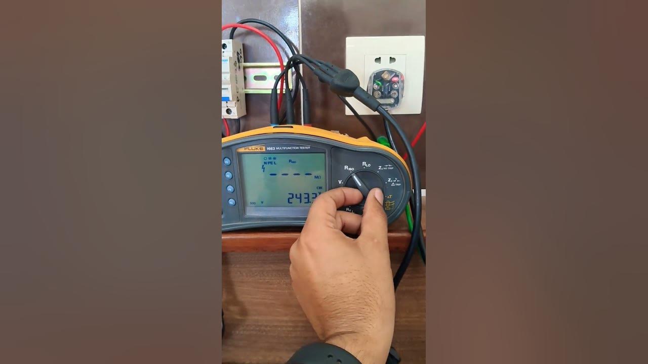 Rcd rcbo tripping time testing by fluke multimeter 1663 youtube