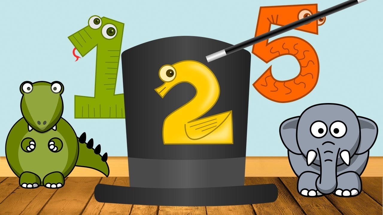 Zählen lernen für Kinder mit Zauberei von 1 bis 10 Schwizerdütsch