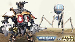 WARHAMMER 40K vs STAR WARS: Imperial Knights vs CIS Battle Droids   Men of War: Assault Squad 2