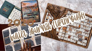 2020 Bullet Journal Flipthrough | brown colours x monthly themes