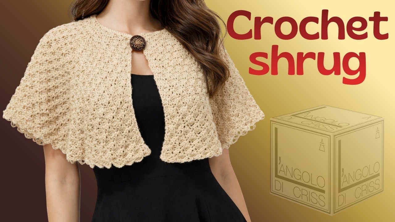 🔴 LIVE - Coprispalle all'Uncinetto in 6 Spicchi | Crochet Shrug Tutorial - parte 2