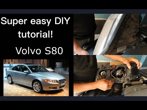 How to change a headlamp bulb on a Volvo S80 (EASY DIY TUTORIAL)