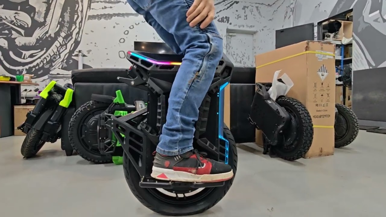 Распаковка моноколеса Begode Blitz Pro 168v 3000Wh подвеска 42кг