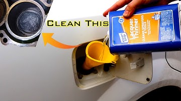 Does Lacquer Thinner cleans carbon on pistons/intake valve cleaning/decarbonize engine with water