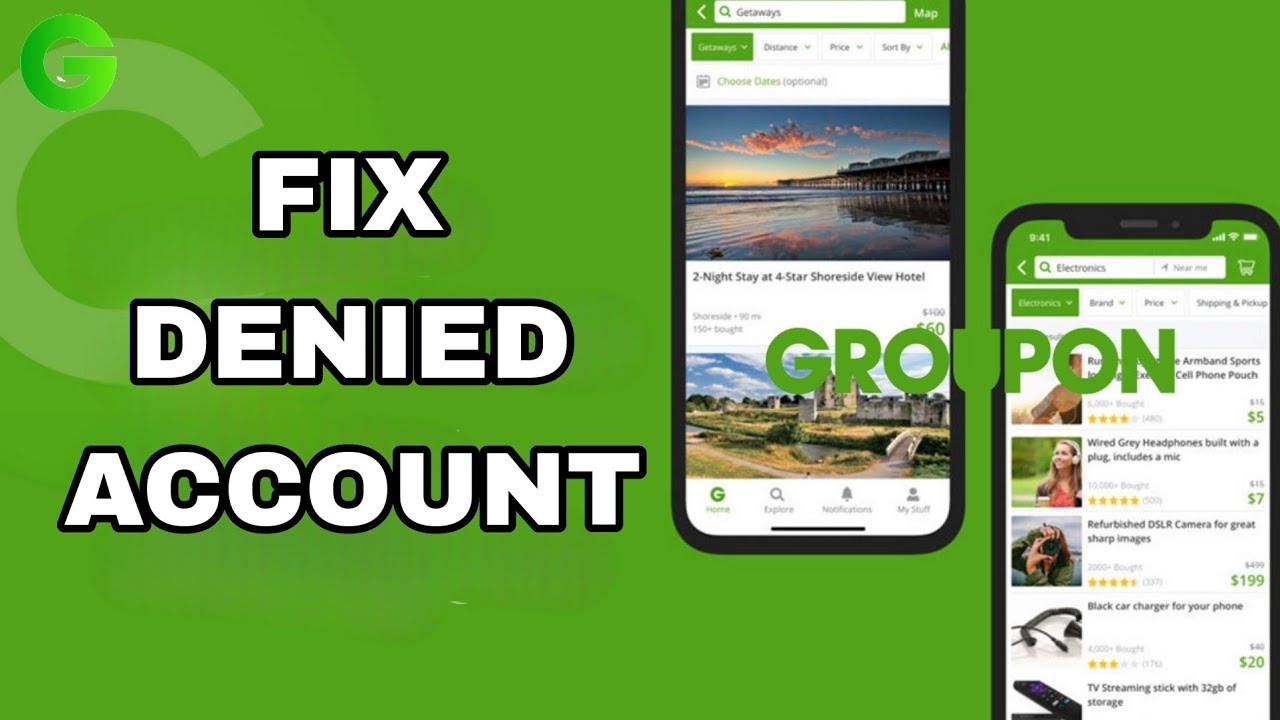 How To Fix And Solve Denied Account On Groupon App | Final Solution