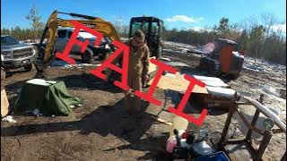 Fixing The Glass I Smashed On My Sany Excavator