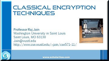 Network Security: Classical Encryption Techniques