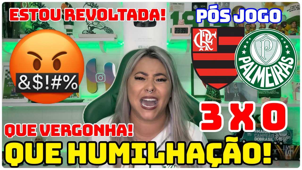 Flamengo 3×0 Palmeiras: Verdão perde e fica tudo embolado3VV