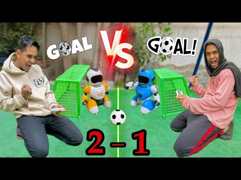 لما تلعب ماتش كورة بإنسان آلي انت وعيلتك   اوتاكا
