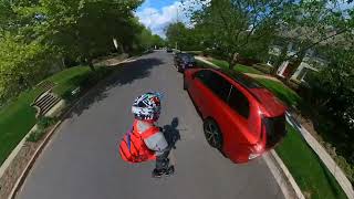 Cruising on an electric longboard ☆ EVO Mk1 Pro 