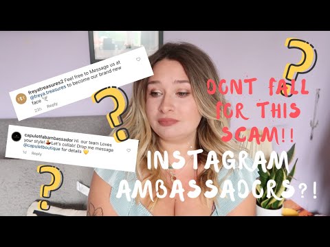 AVOID THIS SCAM!!! I replied to Instagram Brand Ambassador Scam Comments so you don't have too...