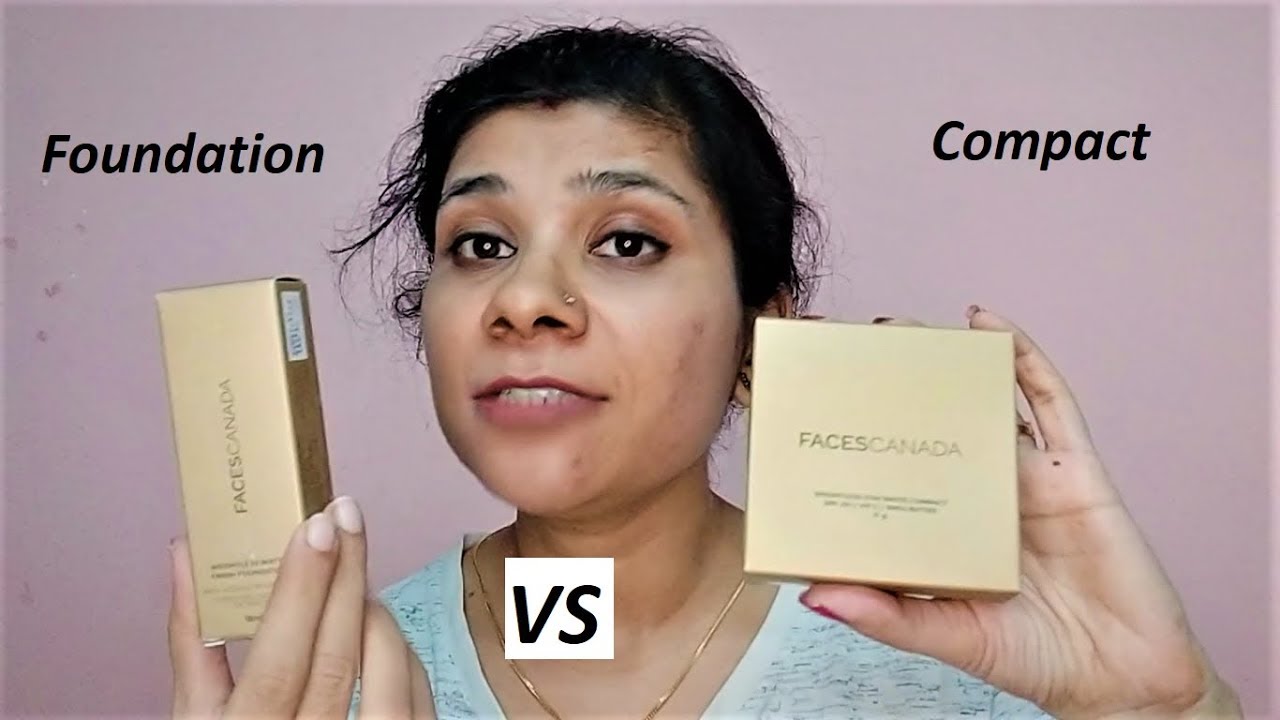 *New* Faces Canada Mini Weightless Matte Finish Foundation || Stay Matte Compact SPF-20 Vit E