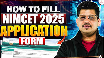 How to Fill NIMCET 2025 Application | NIMCET From Step By Step Complete Form Filling Process