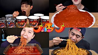 TOP EXTREME SPICY NOODLES FOR MUKBANG!🍜🌶️🔥🥵😱