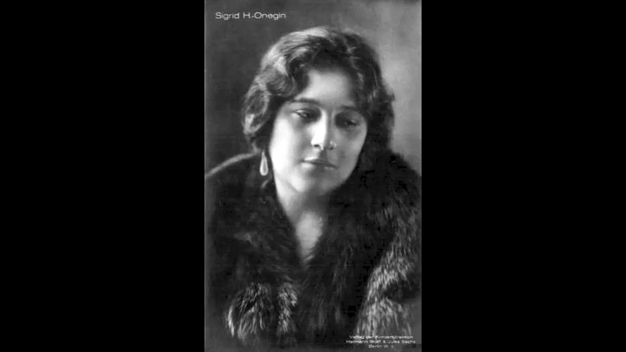 Sigrid Onegin (contralto) - Alleluja ('Exsultate Jubilate' - Mozart) (1925)
