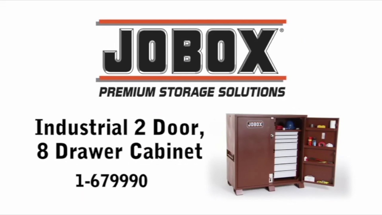 Crescent Jobox Industrial 2 Door 8 Drawer Cabinet 1 679990