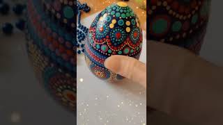 Dot painting easter egg💫#youtube #short #youtubeshorts #dotpainting #shorts  #creativityNateya
