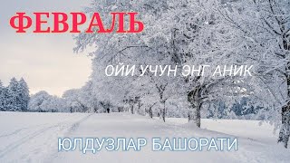 Февраль Ойи Учун Энг Аниқ Юлдузлар Башорати 2025