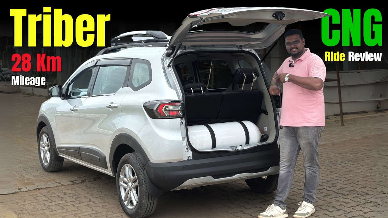 🔥 28 KM/L Mileage Renault Triber CNG 2025 | Full Tamil Drive Review