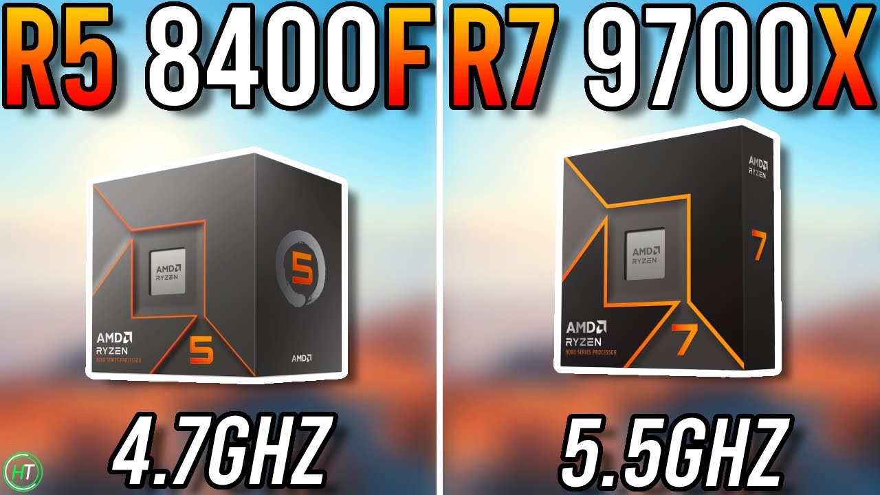 Ryzen 5 8400F vs Ryzen 7 9700X - 9700X Way Better? - YouTube