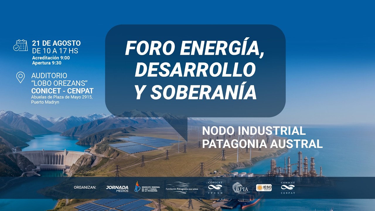 Transmisión en vivo del Foro Energía, Desarrollo y Soberanía desde el CENPAT-CONICET, Puerto Madryn