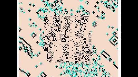 Two smilar but unique Cellular Automata rules coexisting in the grid