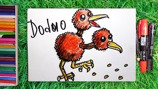 Как нарисовать Покемона Додуо / How to draw Pokemon Doduo / Урок рисования Как нарисовать Покемона Додуо / How to draw Pokemon Doduo / Урок рисования