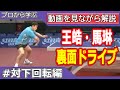 王皓・馬琳から学ぶ裏面バックドライブ（対下回転） Wang Hao・Ma Lin penholder backhand Training