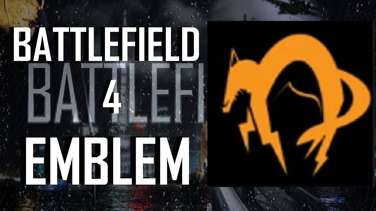 Battlefield 4 / BF4 Metal Gear Solid Foxhound Logo Emblem Tutorial