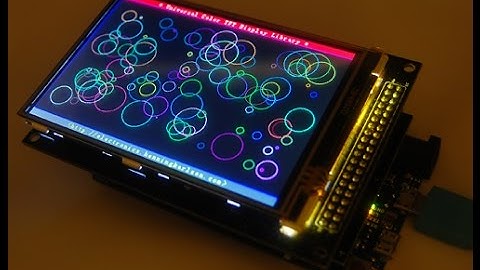 Arduino DUE conect to 4.3" TFT  Подключение дисплея к Ардуино