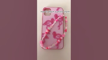 How to attach a phone charm #phonecharm #smallbussiness #jewerly #preppy #tutorial
