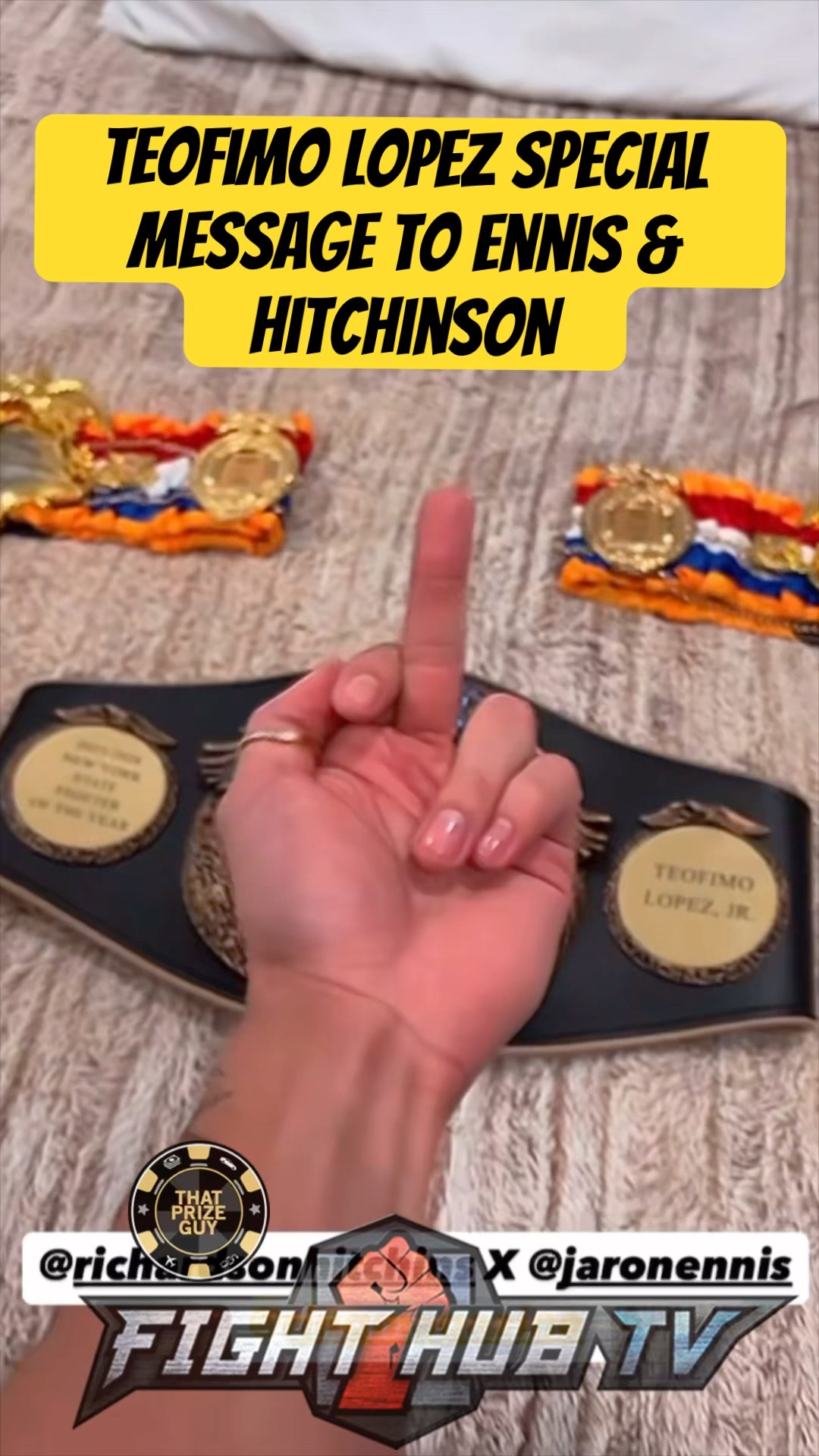 Teofimo Lopez sends NEW message to Jaron Ennis \u0026 Richardson Hitchinson!