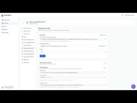 Deploy a Node.js App from GitHub on DeployBase — Deploy Keys, Git Pull and Auto-Deploy Webhooks