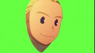 Mirio togata trough wall GREEN SCREEN