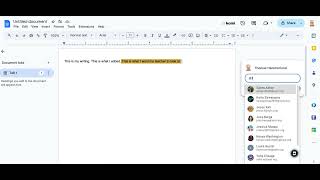 How to Tag Someone in Google Docs