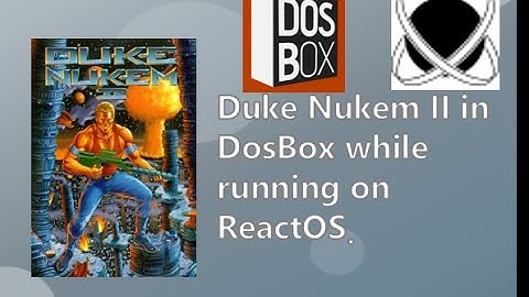 Duke Nukem II in DosBox while running on ReactOS.