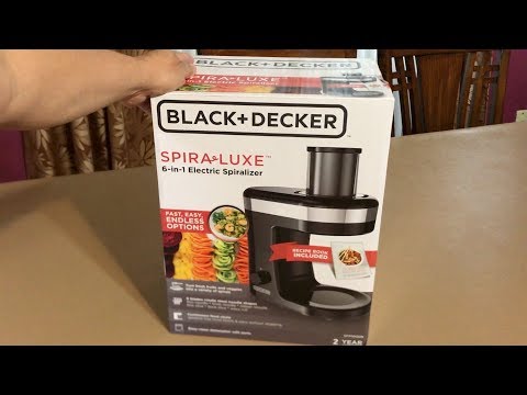 BLACK+DECKER SFP1000B Electric Spiralizer, Black