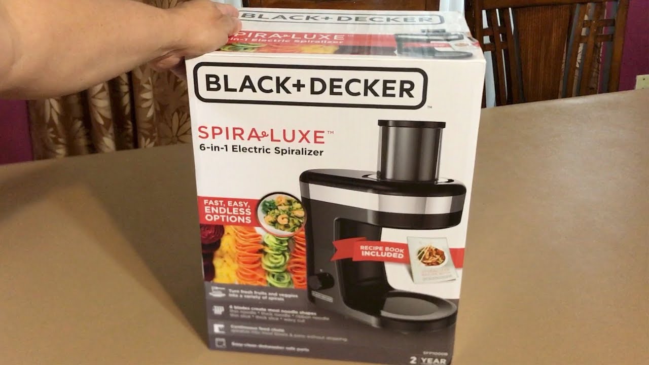  BLACK+DECKER SFP1000B Electric Spiralizer, Black: Home