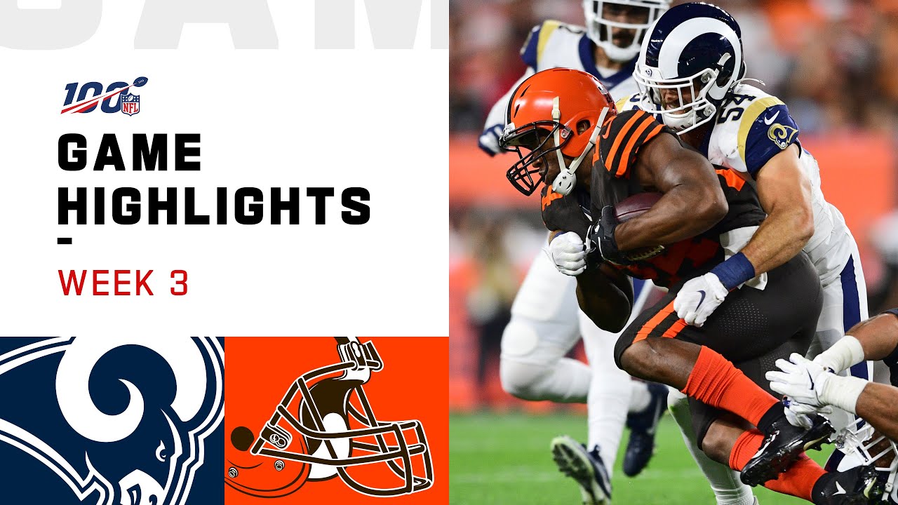 Rams vs. Browns Week 3 Highlights | NFL 2019