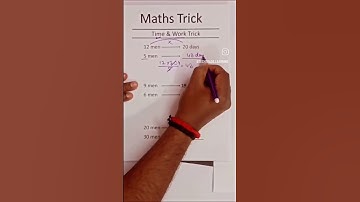 Time & Work  Trick #mathematics #math #mathstudent #mathstricks #time #work